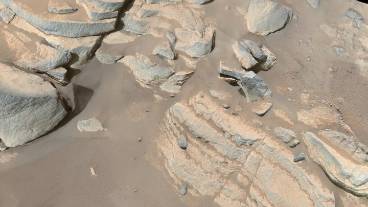 M2020 ZCAM -- Brac and Caille Site, sol 249 – Kostenloses 3D-Modell STL