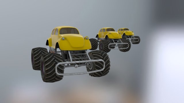 Beetle MONSTER TRUCK 3D Model