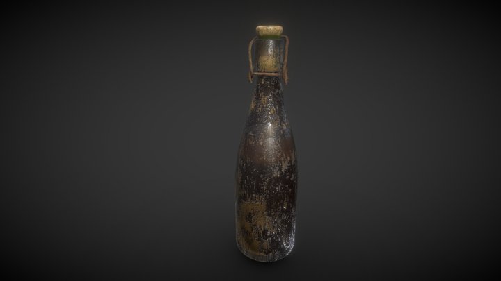 Old Bottle 3D Model