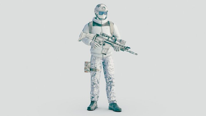 Winter Soldier 3D Model