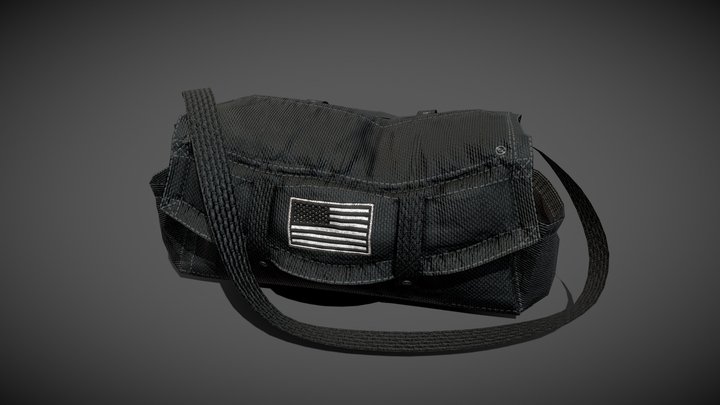 Black Bag - low poly 3D Model
