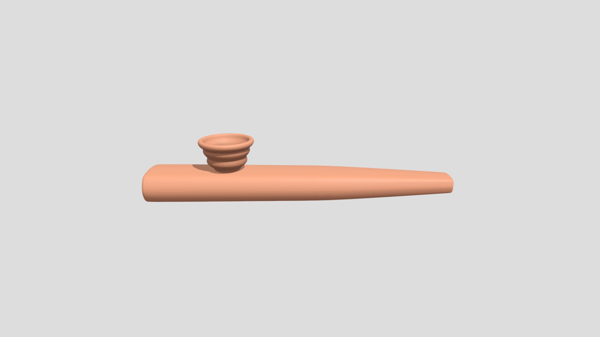 3D model Kazoo - This is a 3D model of the Kazoo. The 3D model is about a wooden spoon with a handle.