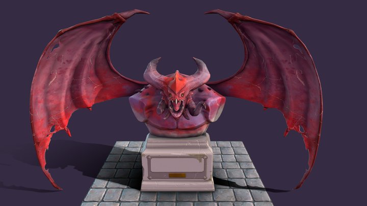 Statue Demon 3D Model