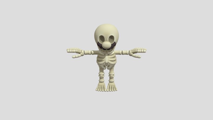 Nintendo Switch - Super Mario Odyssey - Mario Sk 3D Model