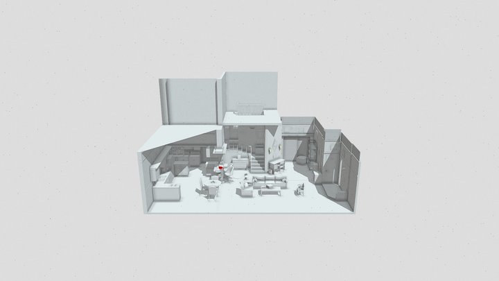 Married With Children set from sitcom 3D Model