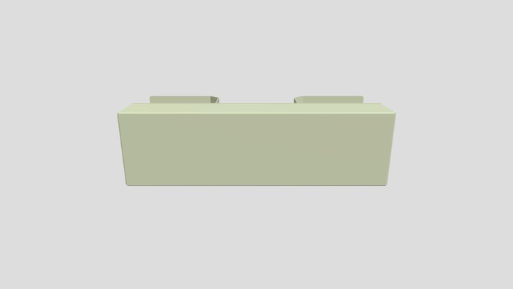 SUPORTE BIMANUAL COM BOTÕES 3D Model