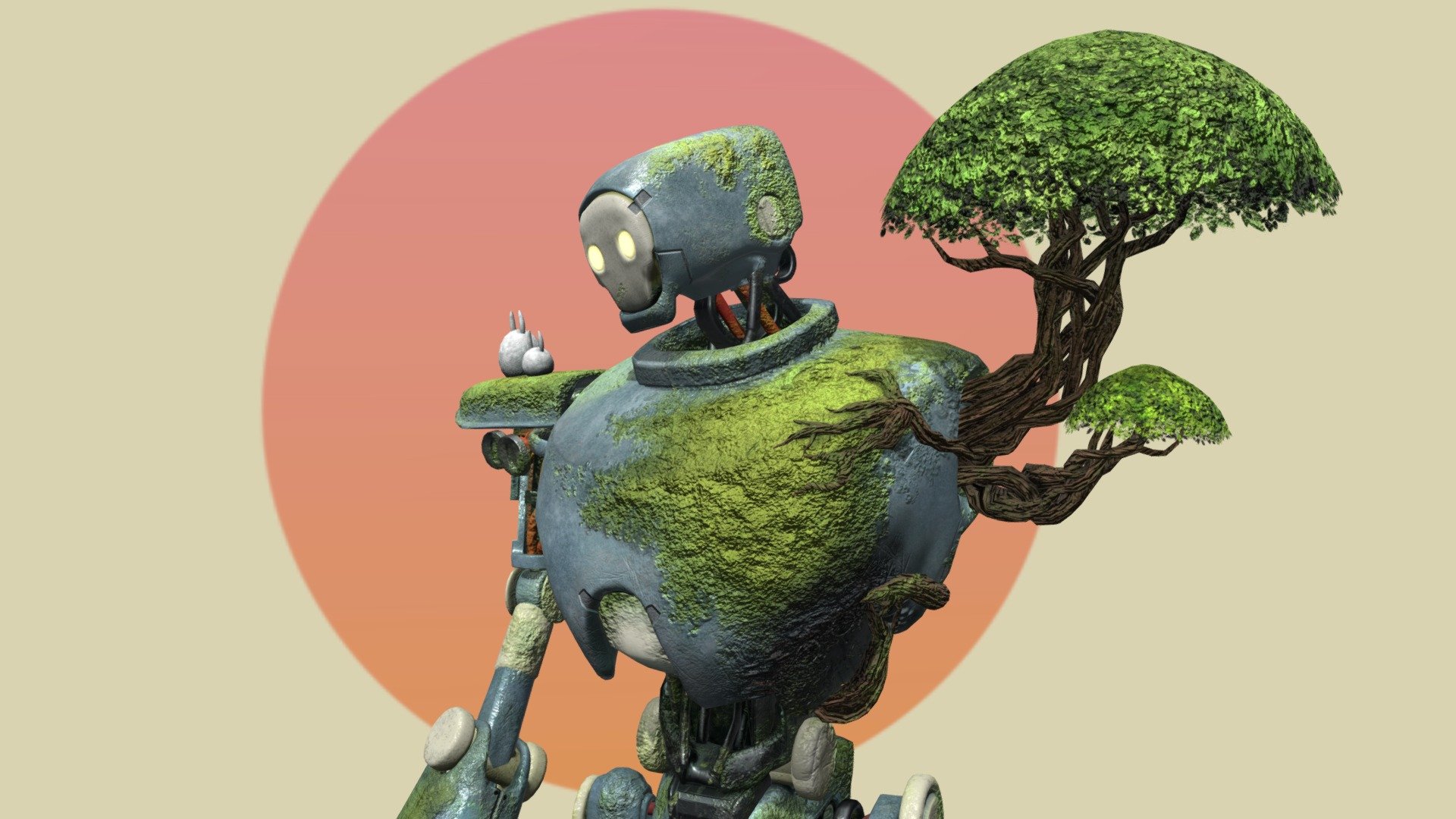 afbryde spids Ung Forest Robot - 3D model by punkbunny (@punkbunny) [ee2ae37]