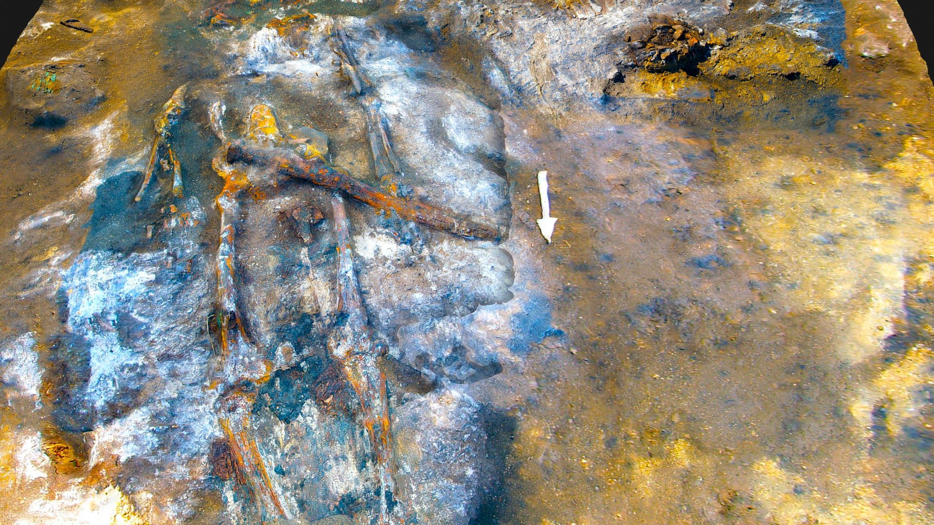 Burial of a nomad warrior AIK2B2.