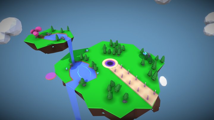 Floating Island : Mythica 3D Model