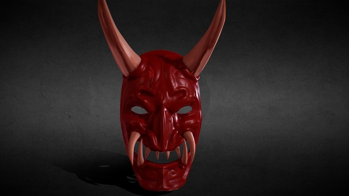 Oni Mask Full 3D Model