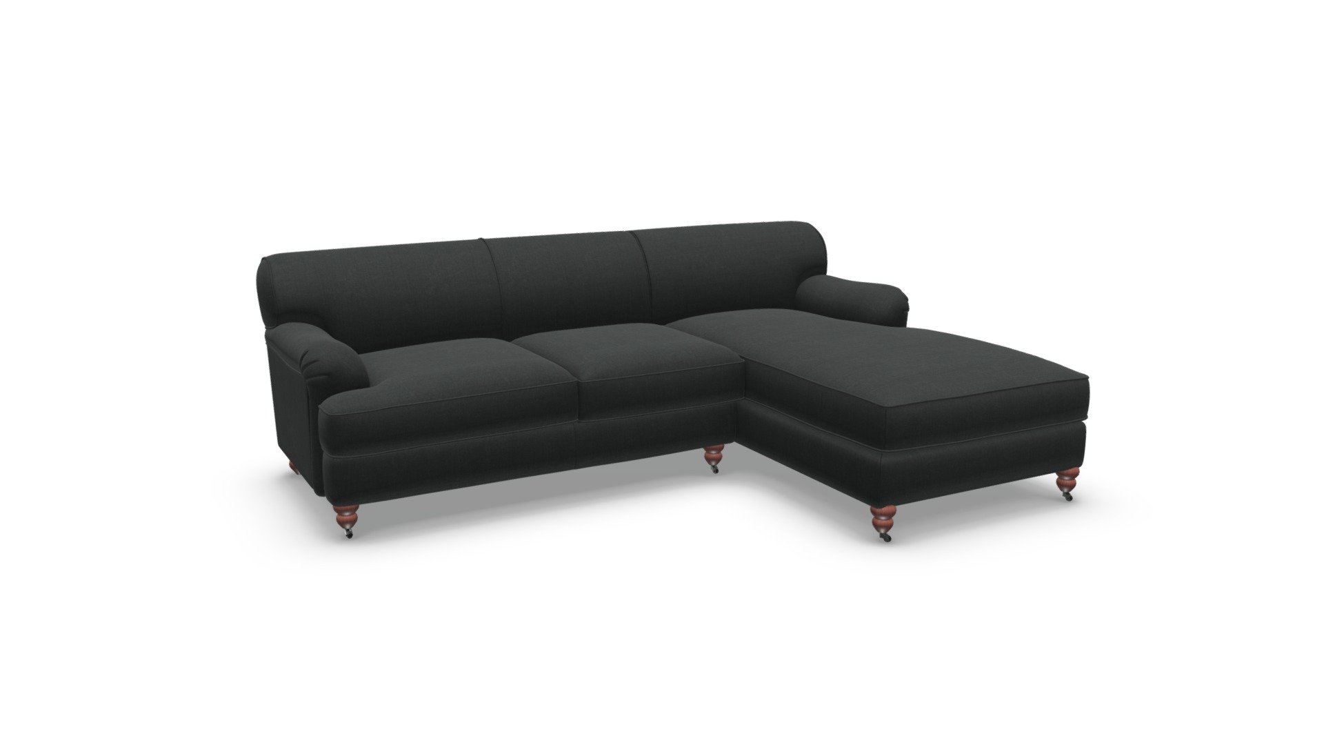 Orson RHF Chaise End Corner Sofa, Grey Velvet
