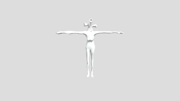 Pipe Head Breathing Idle 3D Model