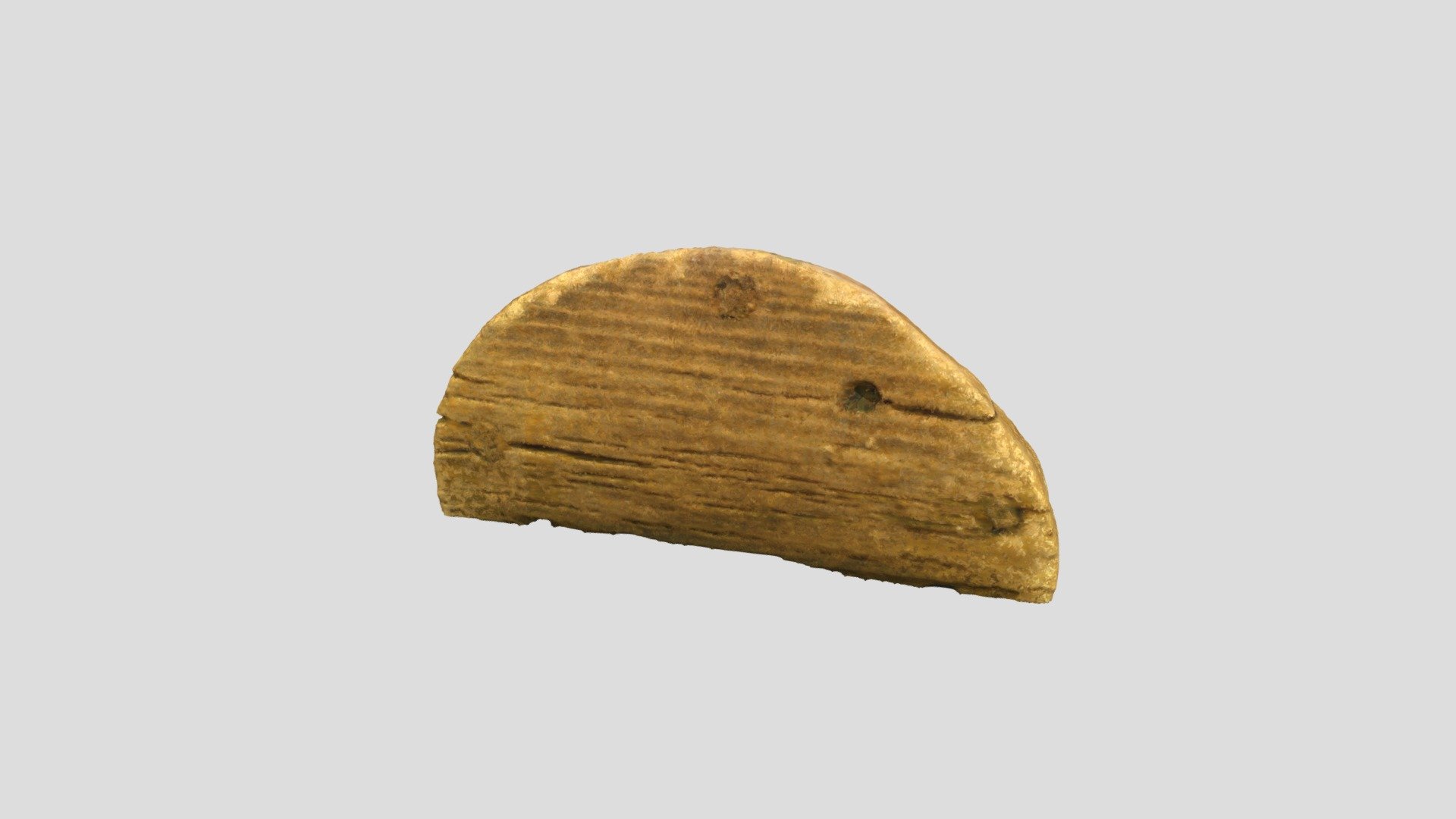 Wood Sand Glass Base Fragment (VCU_3D_4930)