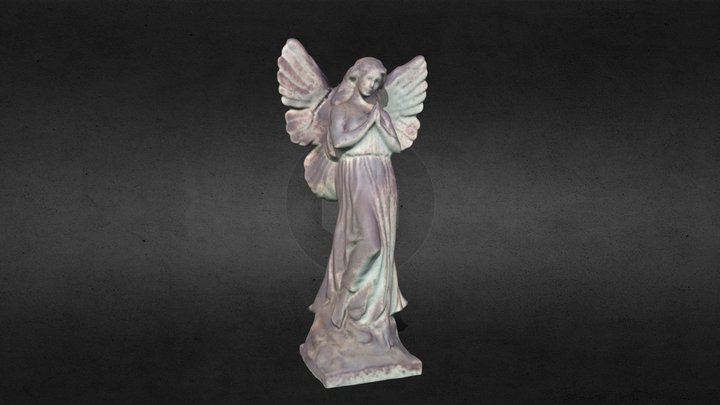Broken Wing Angel Statue 3D-Scan 3D Model