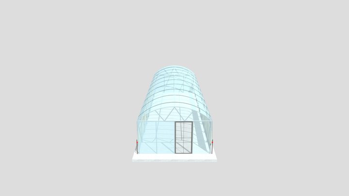 Green House  12m 4m New 3D Model