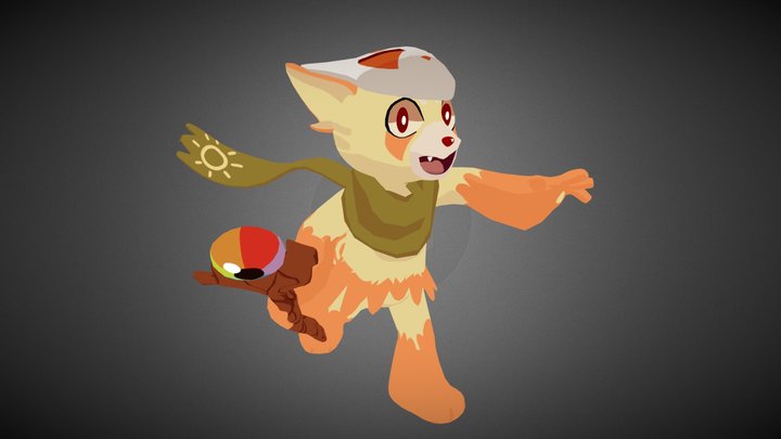 Panda Mage 3D Model