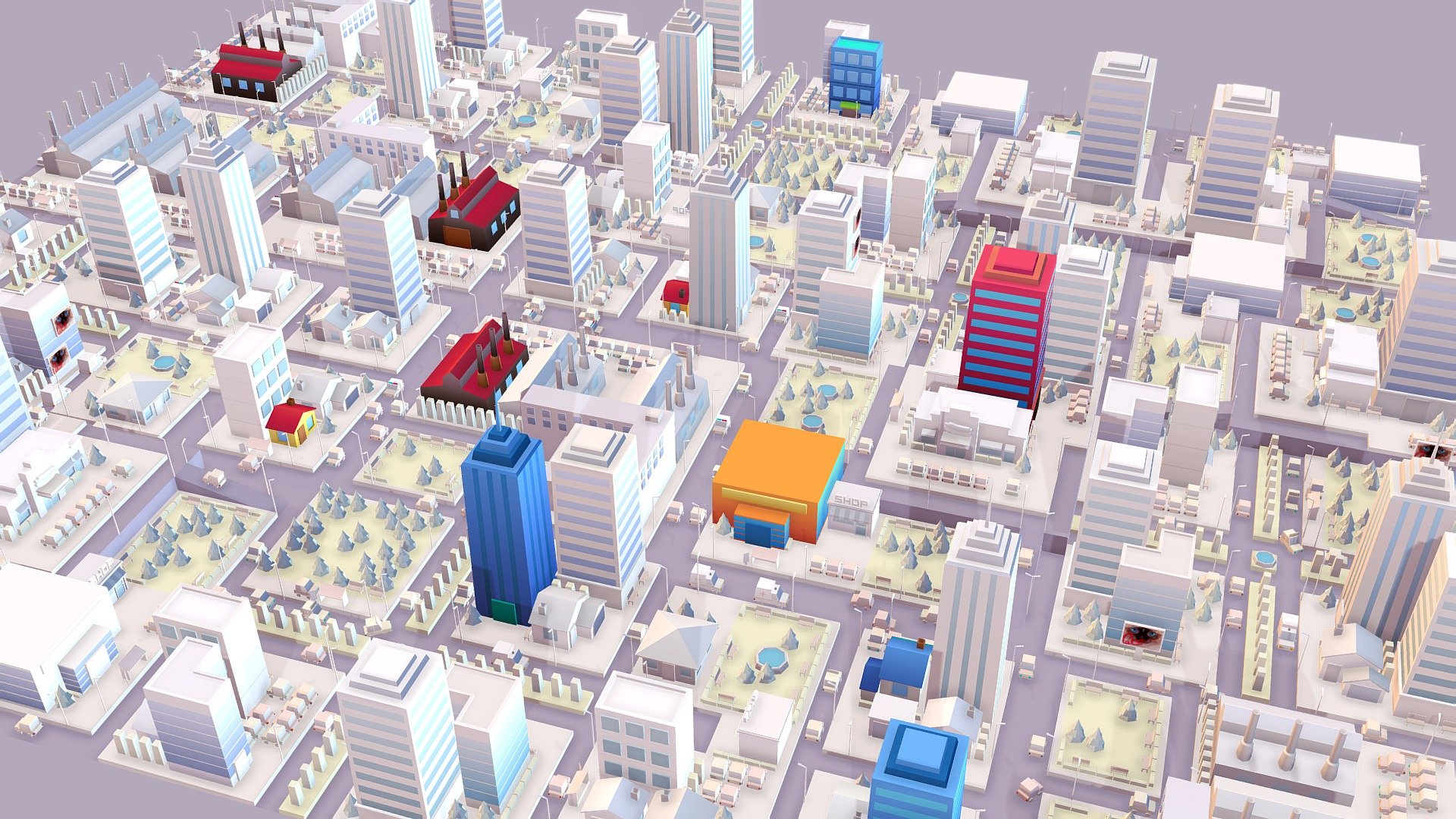 City map training - 3D model by Emeryl (@elo-doudoune) [ee2e9bc ...