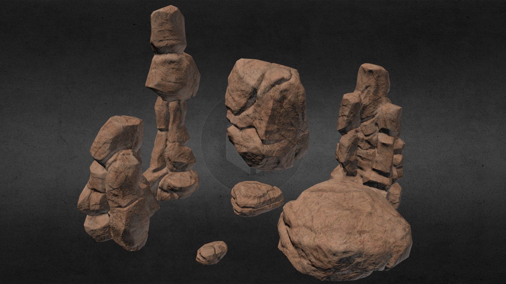 ROCKS 01 - 3D model by PROTOFACTOR, INC. (@protofactor) [ee2f5d9 ...