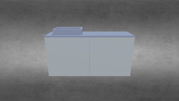 160648 SW тумба в ванную 3D Model