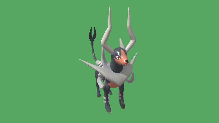 Mega Houndoom 3D Model