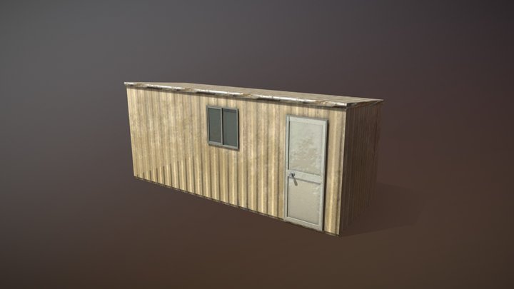 Temporary Building (Low Poly) 3D Model