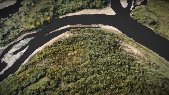 Wetland, forest, shoal and river – Modello 3D gratuito STL