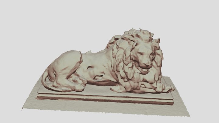 Z_Lion_Textured_mesh_1 3D Model