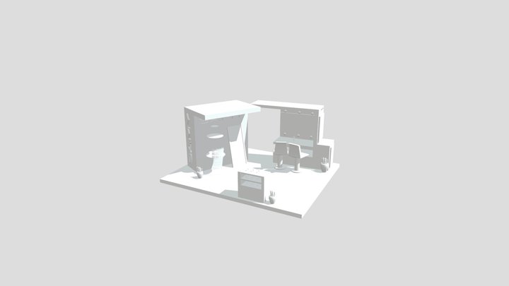 Stand Samy Cosmetics, Bi-Phase Makeup Remover 3D Model