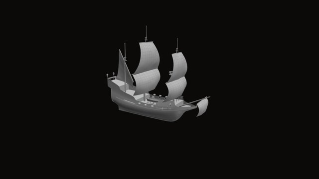 Work in progress - Ship 3D Model