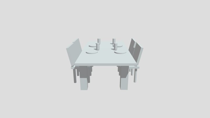 Mesa Que Más Aplauda 3D Model