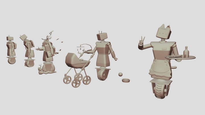ДЗ Вторичные формы 3D Model