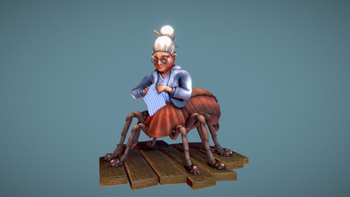 Spider Gramma 3D Model