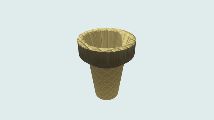Icecream Cone (ONLY CONE) 3D Model