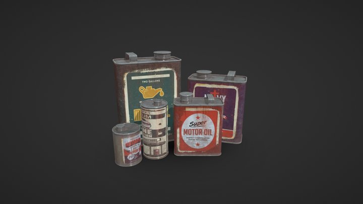 Castrol_can 3D Model