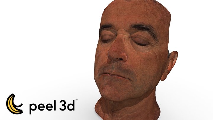 High Res human face scanned with peel 2-S – Modello 3D gratuito STL