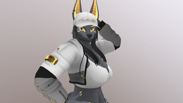 Esraa, the Anubian Jackal 3D Model