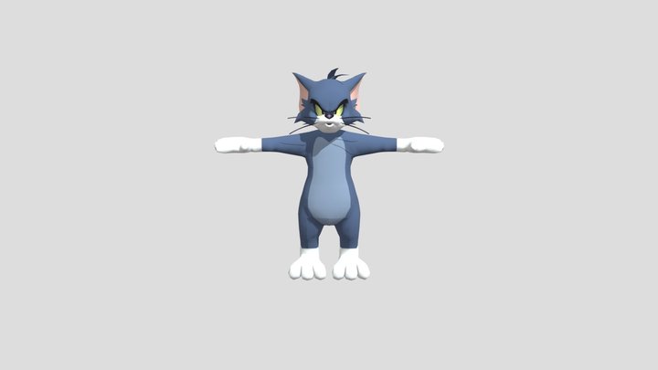 Tom Cat Sad Idle 3D Model