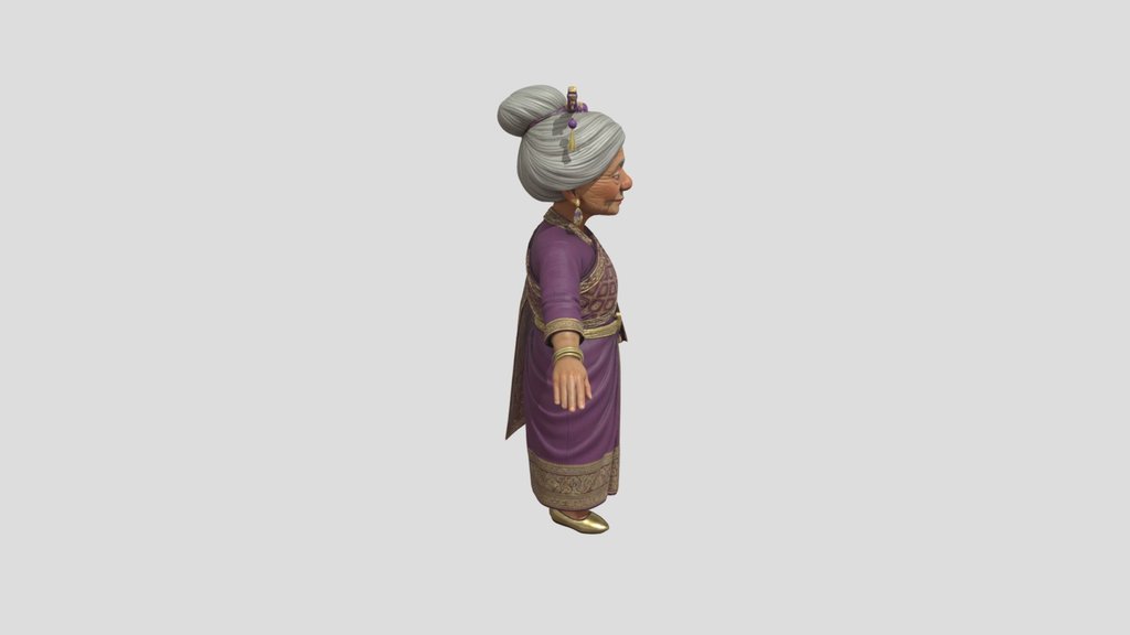 Elderly Woman by Tripo