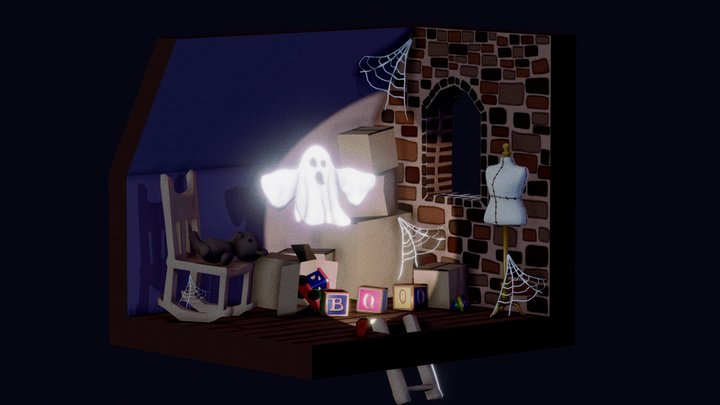 Ghost In The Attic 3D Model