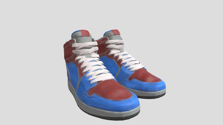 Spider- Man Sneakers 3D Model