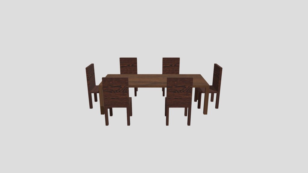 Wood Table And Chairs