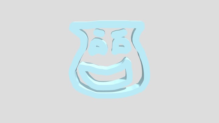 Comedy Greek Mask 3D Model