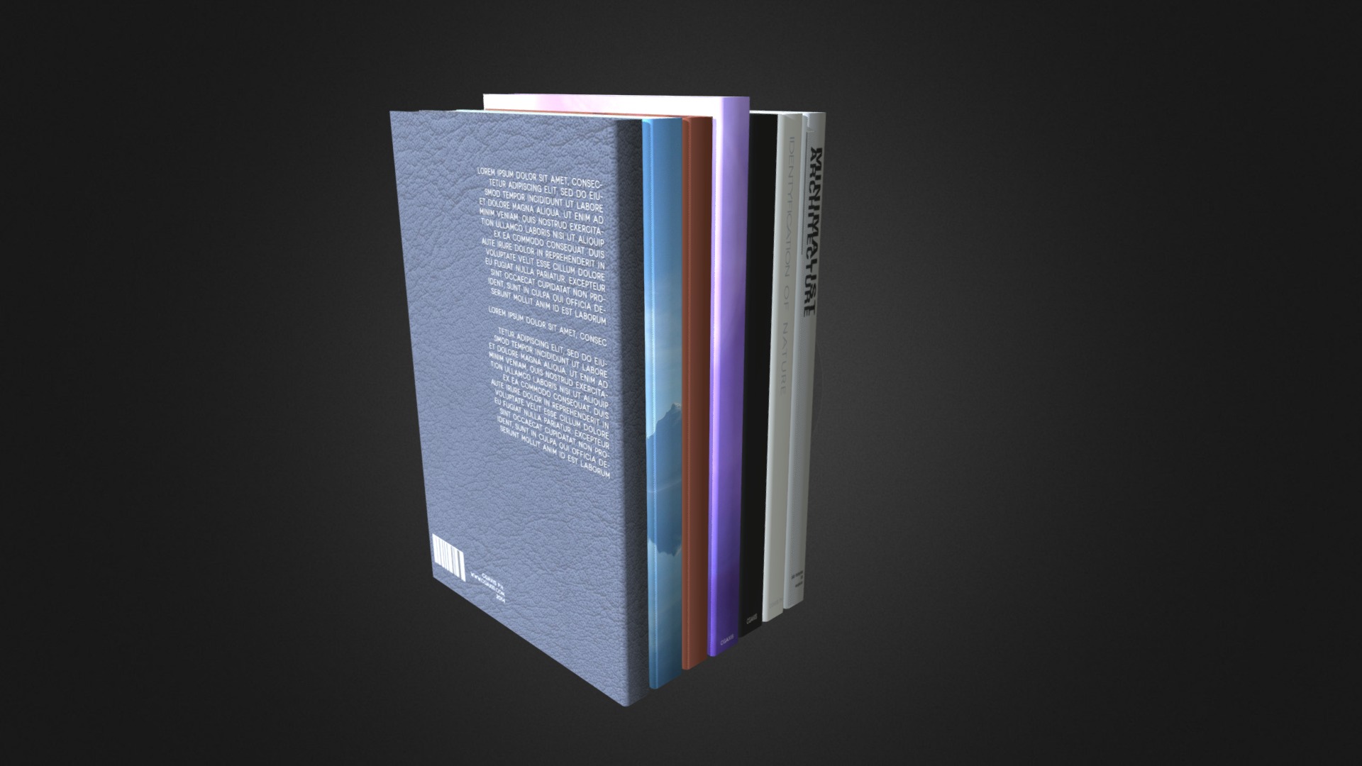 3D model Books 2 - This is a 3D model of the Books 2. The 3D model is about a black and white box.