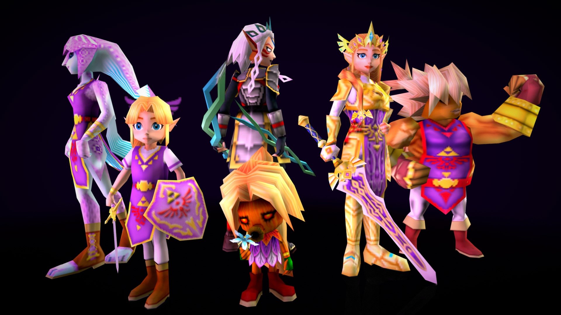 Zelda's Masks - Download Free 3D model by the_regressor (@the-regressor ...