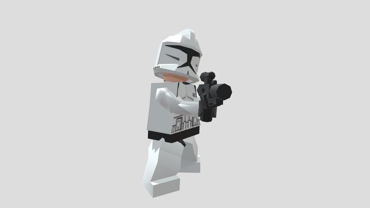 Lego Star Wars III: Clone Trooper – Kostenloses 3D-Modell STL
