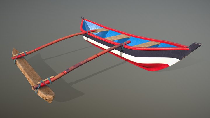 Indian boat 3D Model