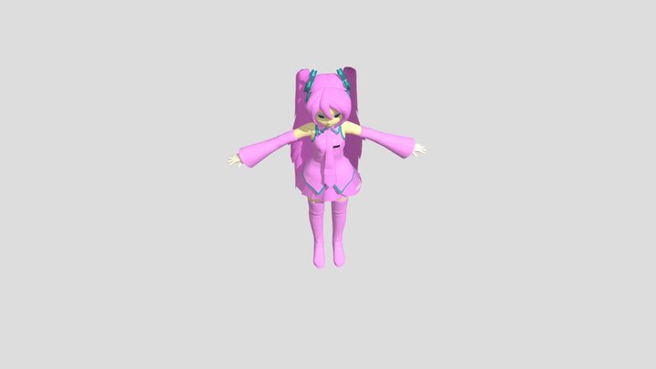 Pink miku model
