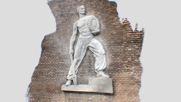 Ózdi Kohász dombormű (Frissített) 3D Model