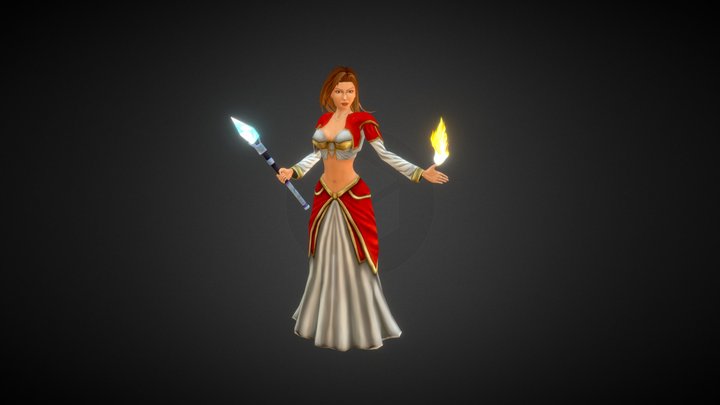 Human Mage 3D Model