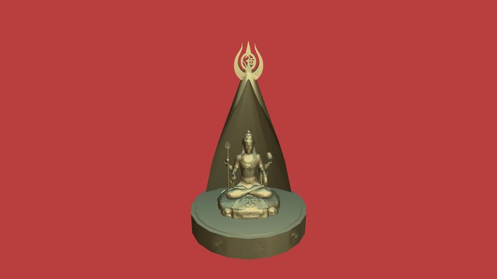 Om Lord Shiva 3D Model